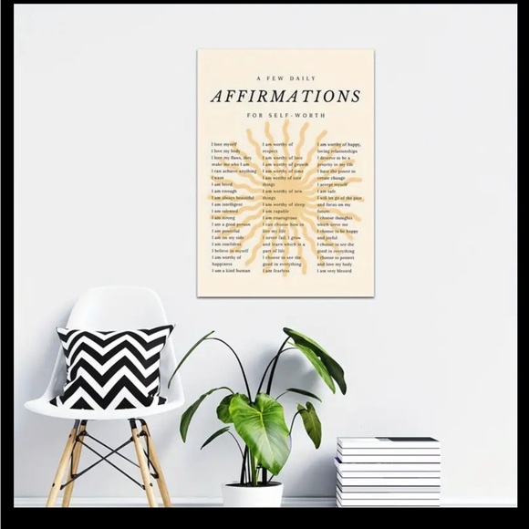 Affirmations Canvas Aesthetic Poster 🌟 - Picture 3 of 3